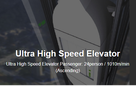 Ultra High Speed Elevator